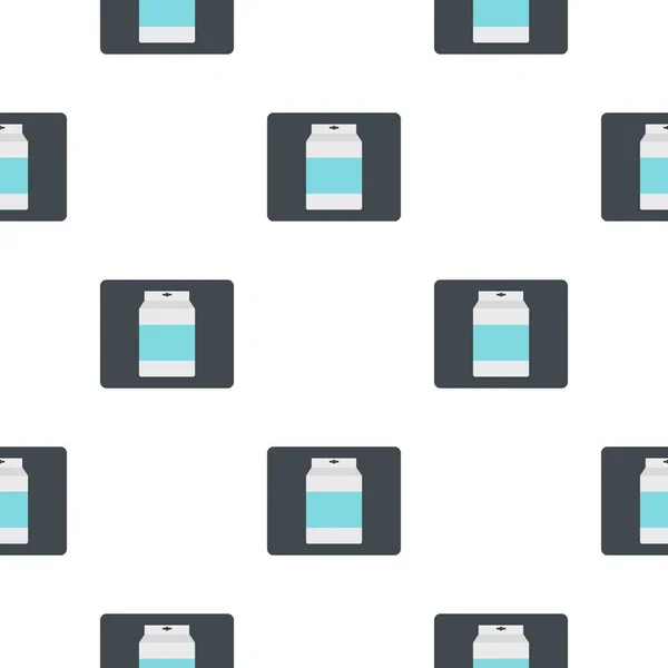 Box of milk pattern flat — Stock Vector