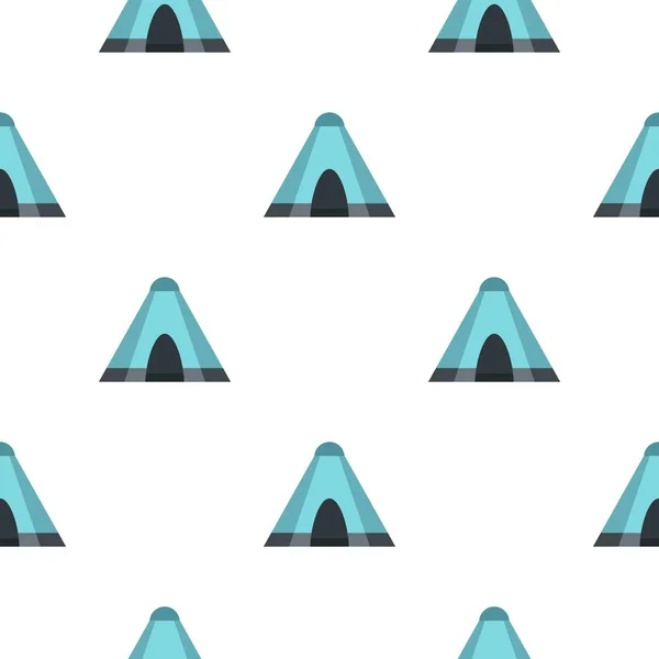 Modèle de tente bleue plat — Image vectorielle