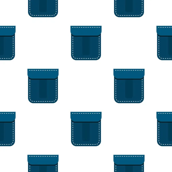 Plochý vzor modrý kapesní — Stockový vektor