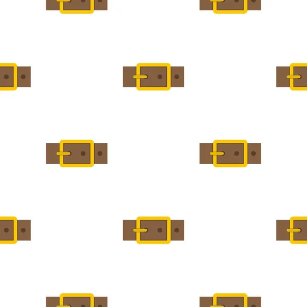 Boucle carrée en or motif plat — Image vectorielle