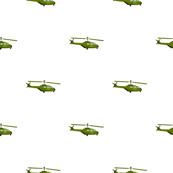 Military helicopter pattern flat — Stock Vector