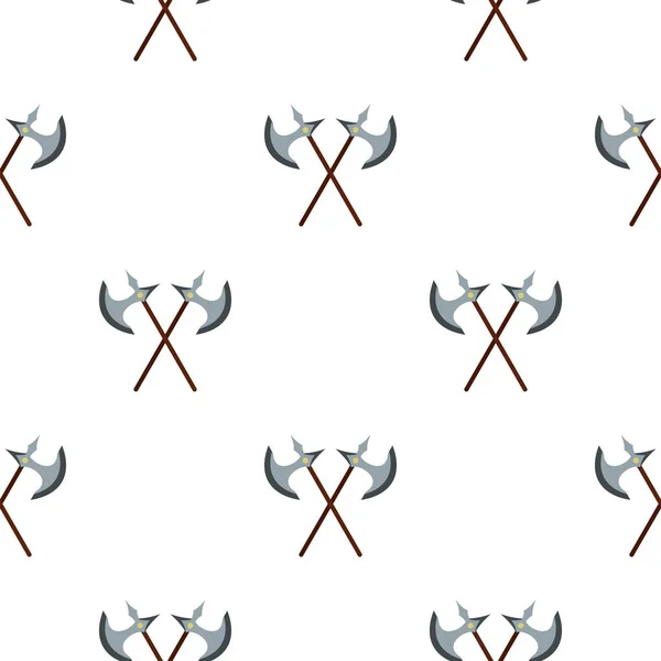 Medieval battle axe pattern flat — Stock Vector