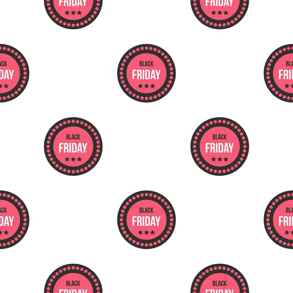 Black Friday sale sticker pattern flat — Stock Vector