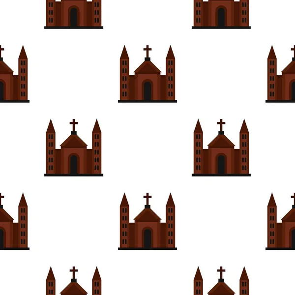 Catholic church pattern flat