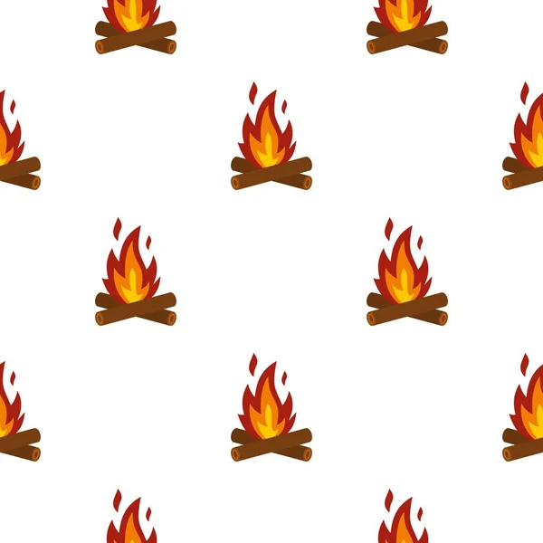 Modèle de feu de camp plat — Image vectorielle