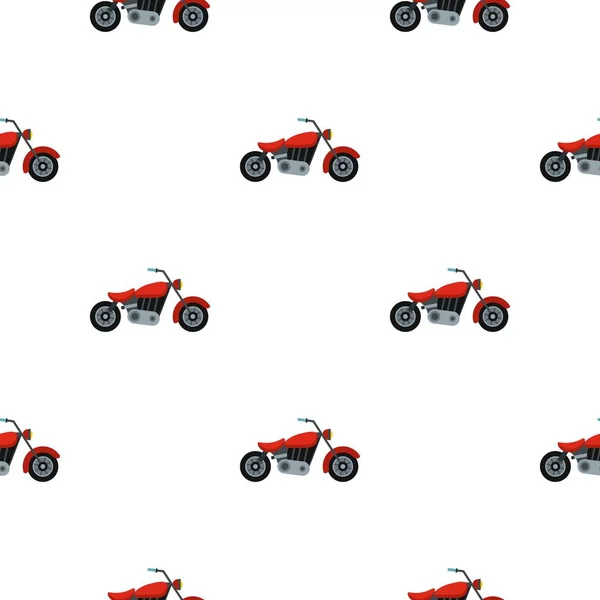 Patrón de motocicleta plana — Vector de stock