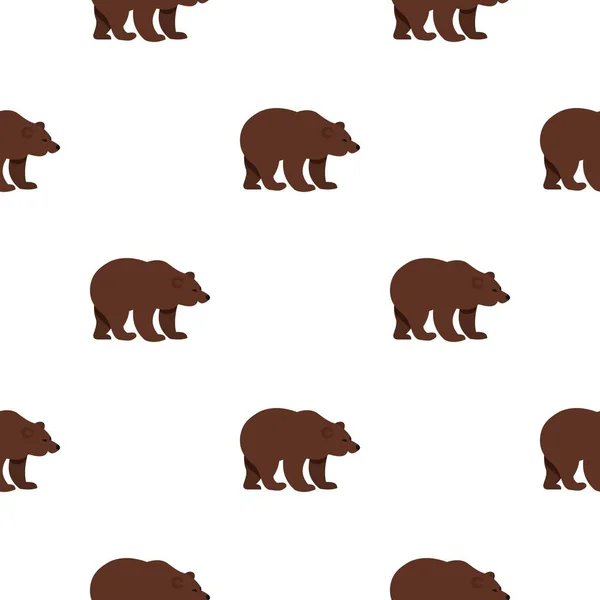 Ведмідь візерунок плоскі — стоковий вектор
