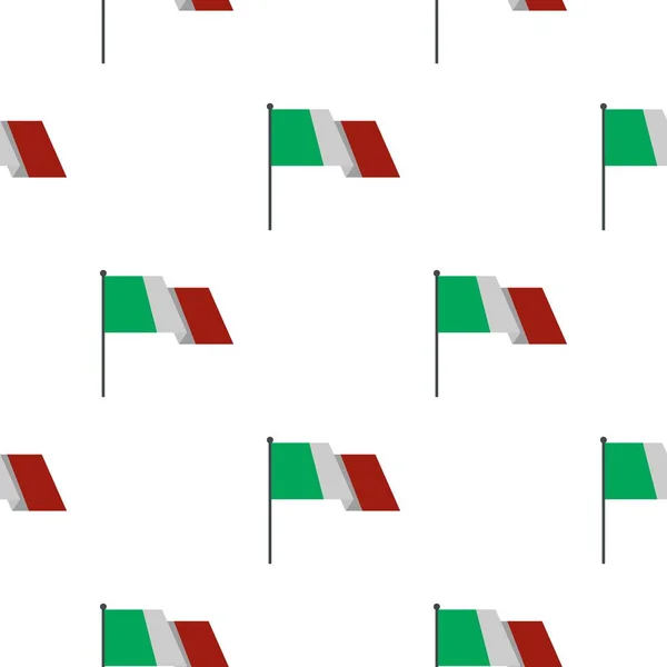 Italian flag pattern flat — Stock Vector