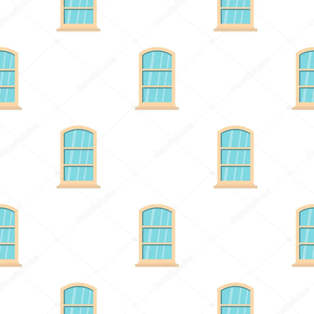 White narrow window pattern flat