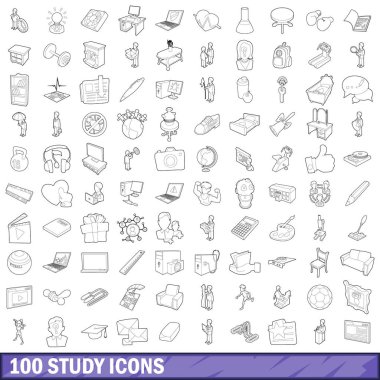 100 simgeleri, anahat stili eğitimi