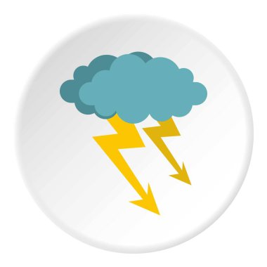 Bulut fırtına simgesini daire