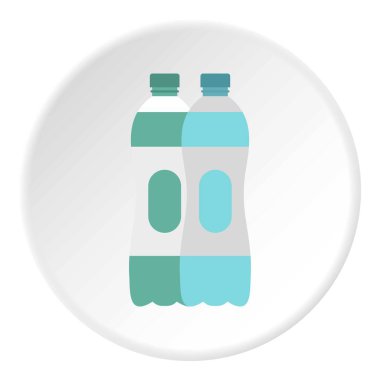 Su şişesi simgesini daire
