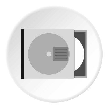 Golf oyuncu kırmızı gömlek simgesini daire