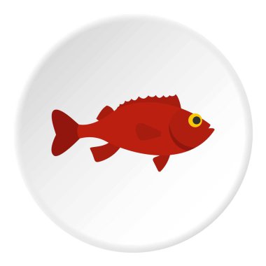 Kırmızı betta balık simgesini daire