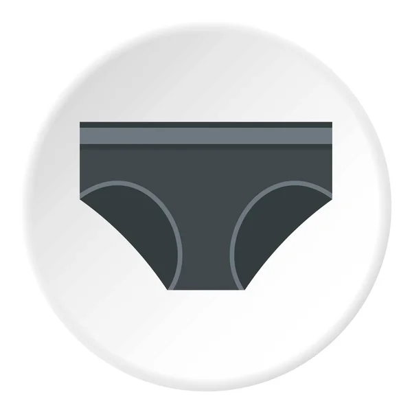 Cinza calcinha cueca ícone círculo — Vetor de Stock