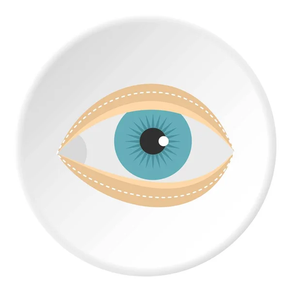 Symbolkreis der Blepharoplastik — Stockvektor