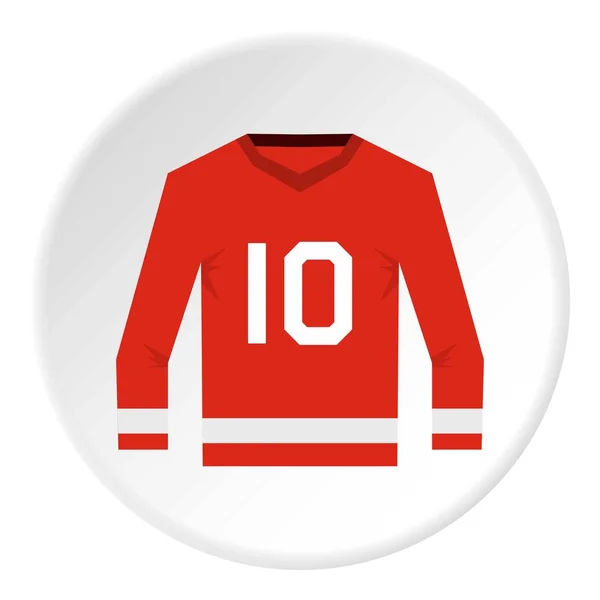 Cercle icône du maillot de hockey canadien — Image vectorielle