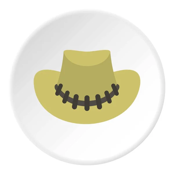 Cowboy sombrero icono círculo — Archivo Imágenes Vectoriales