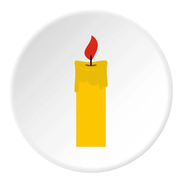 Cerchio icona della candela — Vettoriale Stock