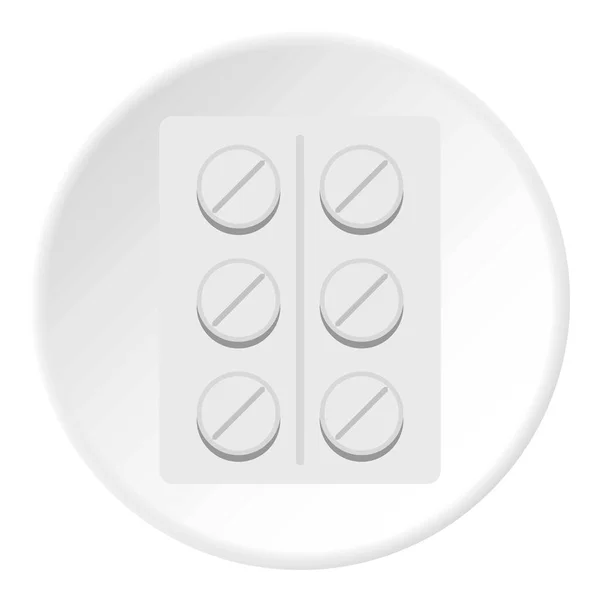 Pills icon circle — Stock Vector