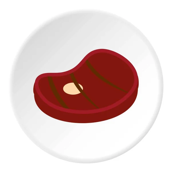 Bife grelhado ícone círculo — Vetor de Stock