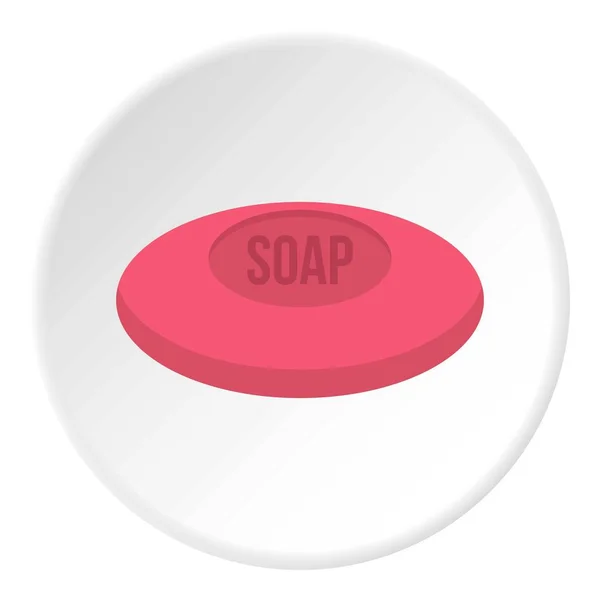 Pembe sabun simgesini daire — Stok Vektör