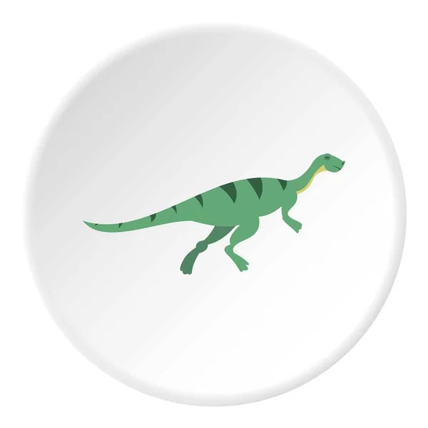 Gallimimus dinosaurus ikona kruh — Stockový vektor