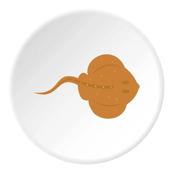 Коло значка тарілки для риби — стоковий вектор