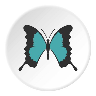 Kelebek ile uzun simgesini daire kanatlar