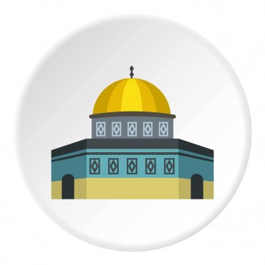 Temple Mount simgesini daire kaya kubbe