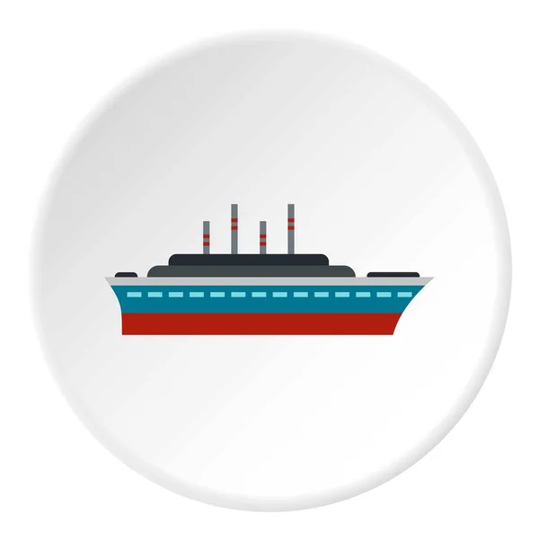 Ship icon circle — Stock Vector