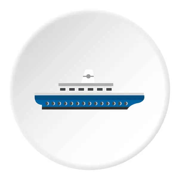 Passenger ship icon circle — Stock Vector