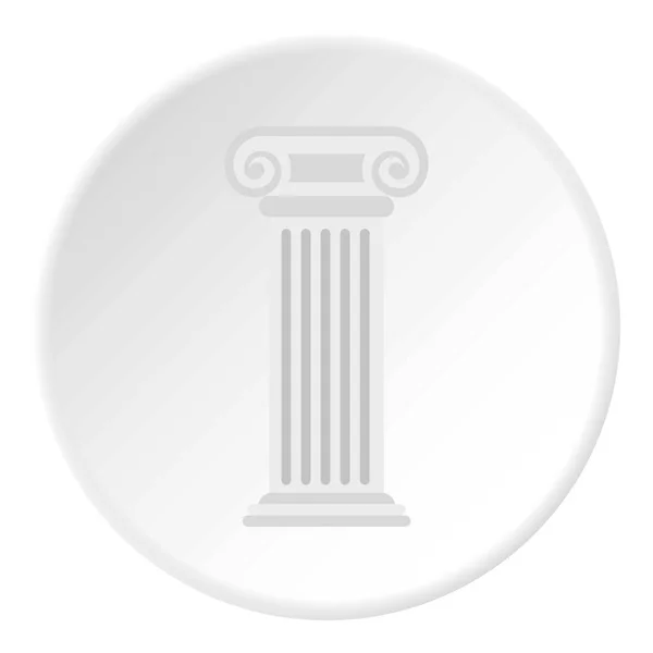 Roman sloupec ikona kruh — Stockový vektor