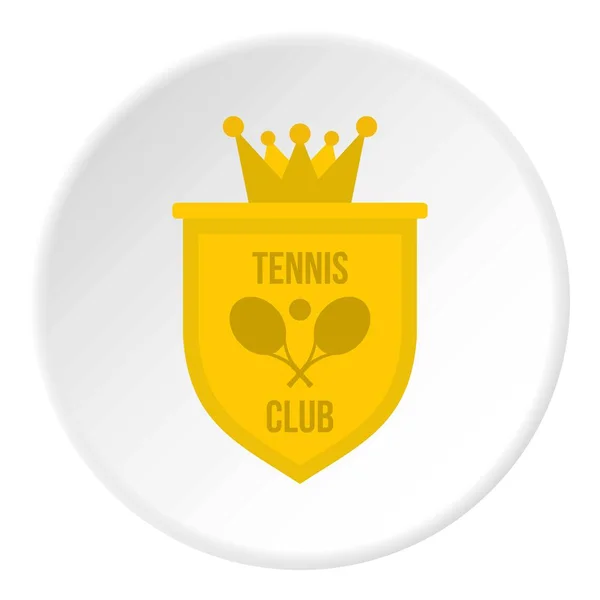 Státní znak tenisový klub ikona kruh — Stockový vektor