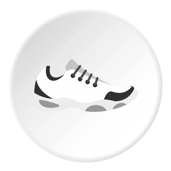 Zapatillas para el círculo icono de tenis — Vector de stock