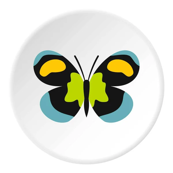 Círculo de ícone de borboleta incomum —  Vetores de Stock