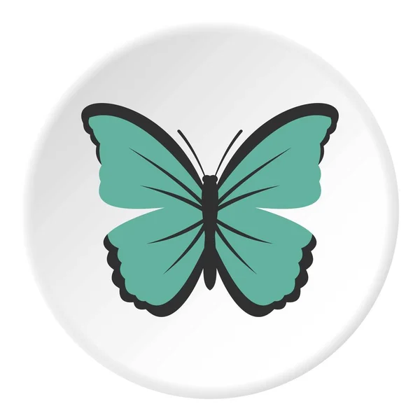 Κύκλο εικονίδιο εντόμων πεταλούδα — Διανυσματικό Αρχείο
