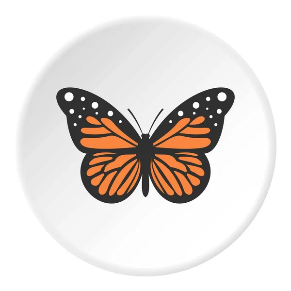 Círculo de ícone borboleta grande —  Vetores de Stock