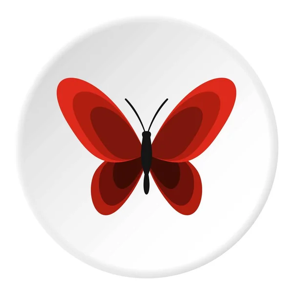 Círculo icono de mariposa — Vector de stock