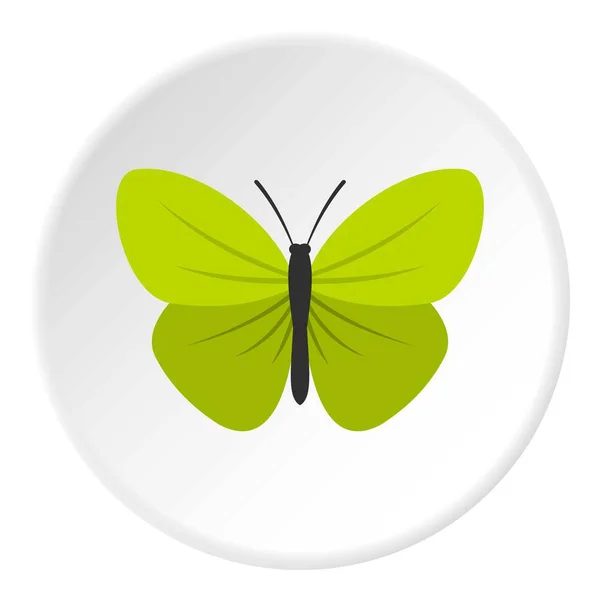 Papillon insecte avec petits ailes icône cercle — Image vectorielle