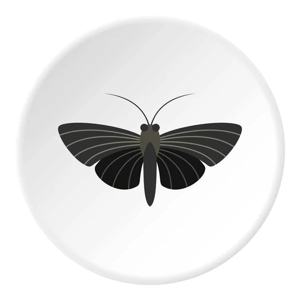 Πεταλούδα με μικρά φτερά κύκλο εικονίδιο — Διανυσματικό Αρχείο