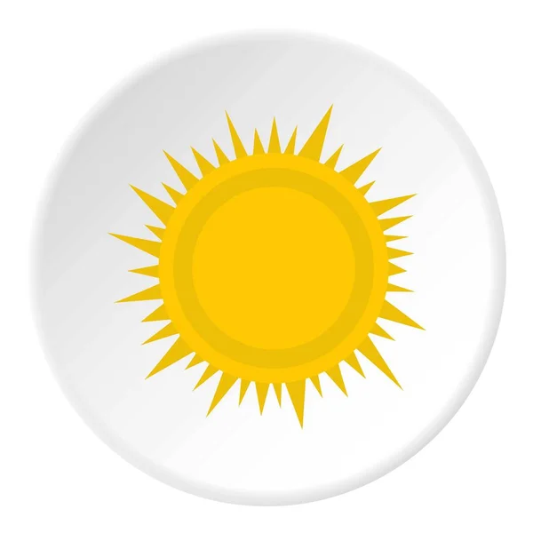 Cercle icône soleil — Image vectorielle