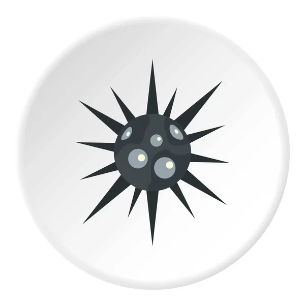 Round cell virus icon circle — Stock Vector