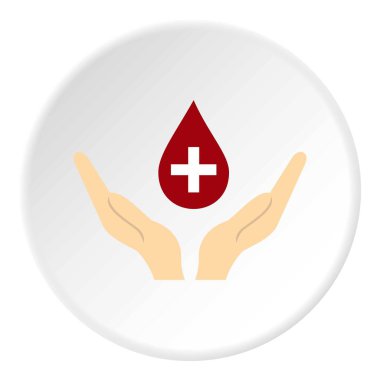 Kan holding eller simgesini daire damla