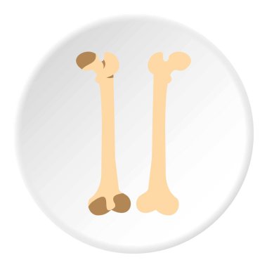 Kemikler simgesini daire