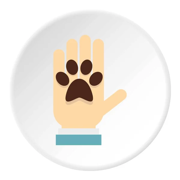 Donationer för husdjur ikonen cirkel — Stock vektor