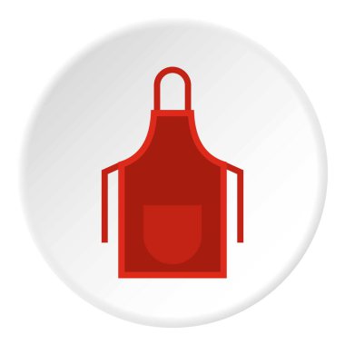 Kırmızı önlük simgesini daire