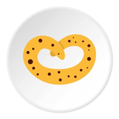 Tuzlu kraker simgesini daire