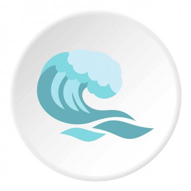 Büyük dalga simgesi daire