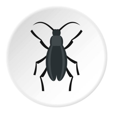 Gri böcek simgesini daire